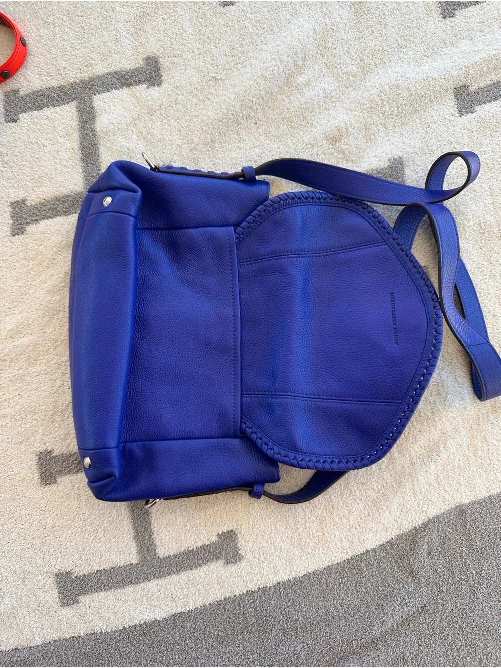 Blue Leather Crossbody Shoulder Bag Aimee Kestenberg